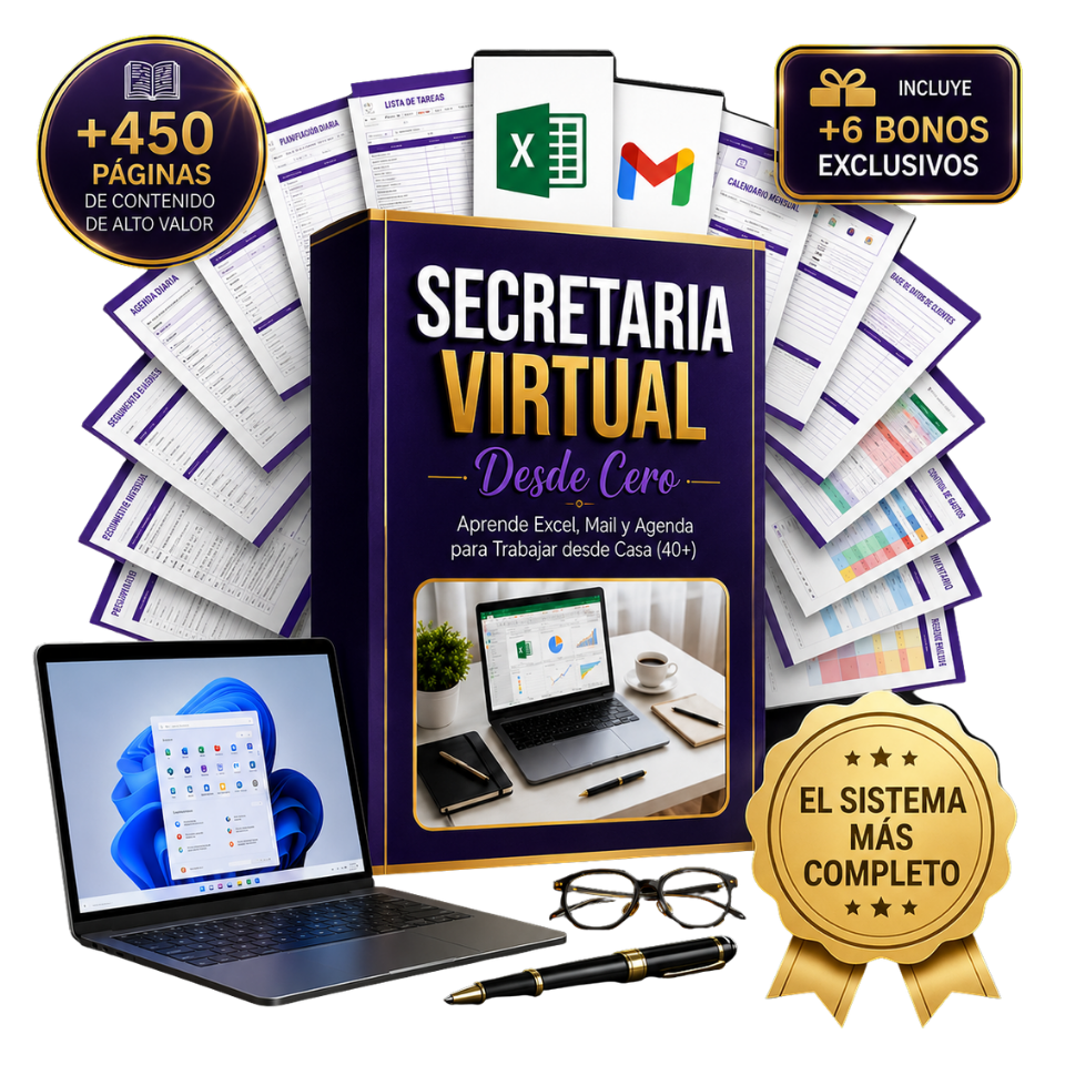 Aprendé Excel, Mail y Agenda + Sistema Completo de Operaciones