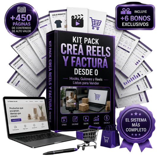 KIT Pack Creá Reels y Facturá desde 0