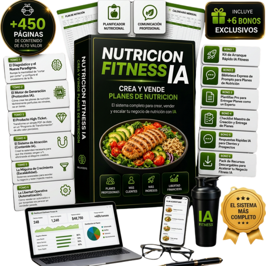 Nutricion Fitness IA: Crea y Vende Planes de Nutrición